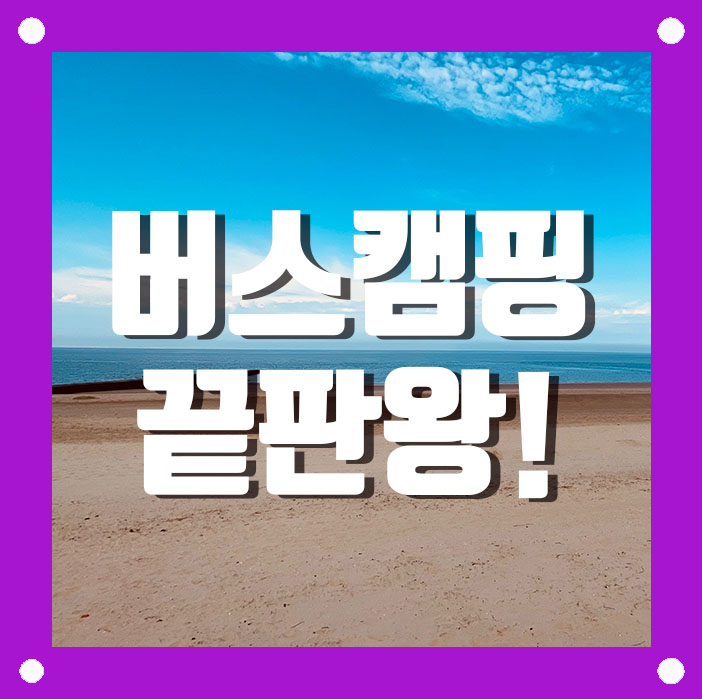  대형 버스 캠핑카! 봉캠핑카에서 만나보세요!(중복투자 하지말자!)