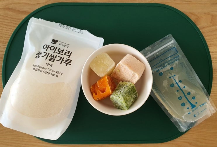 밥솥으로 하는 중기 이유식. 닭고기단호박브로콜리무죽(9배죽, 한끼 150g 기준)