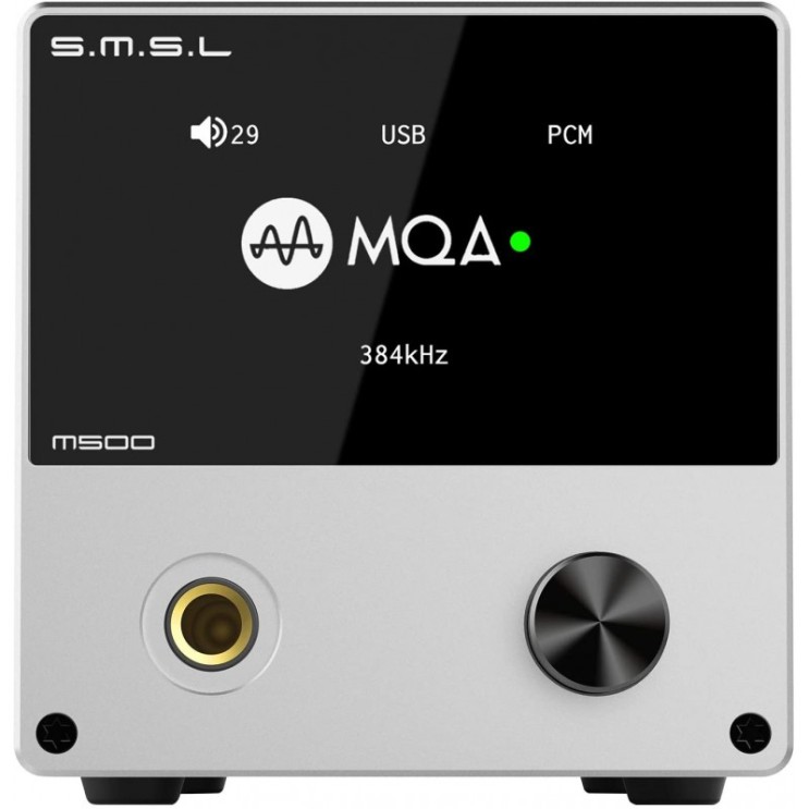 후기가 좋은 S.M.S.L M500 DAC 헤드폰 앰프 원격 제어(Silver)와 함께 XMOS SHU-216을 사용하는 ES9038PRO D/A 칩 USB 디코딩 MQA 지원,