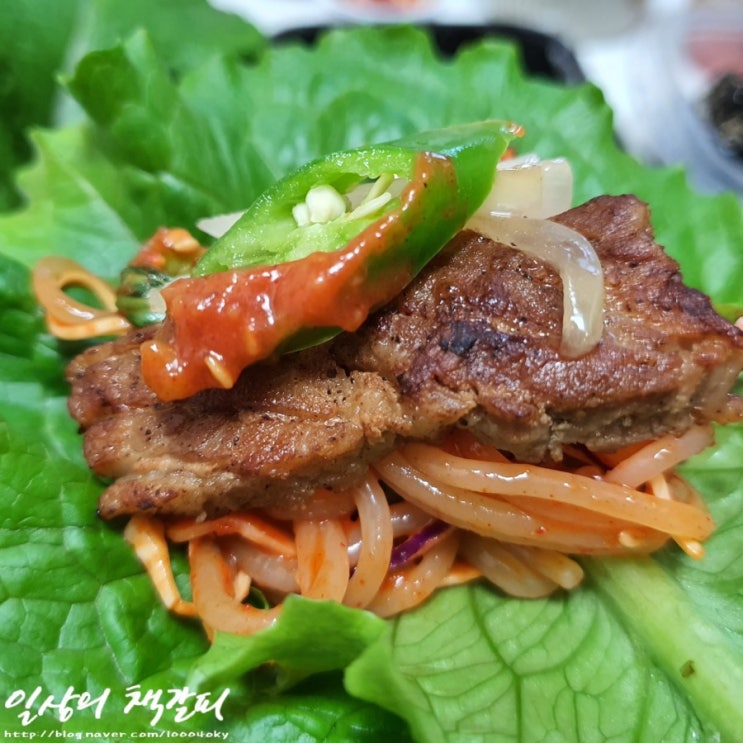  세종시 배달맛집 보람동 <배달킹 안춘배 3cm 삼겹살> 푸짐한 구성 조으다