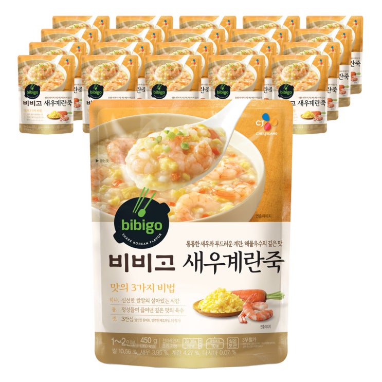 갓성비 좋은 비비고 새우계란죽, 450g, 21개 추천해요