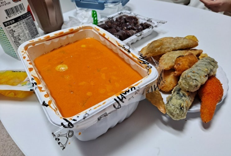  로제떡볶이 배떡 인천점 맵기 배달 맛집 후기