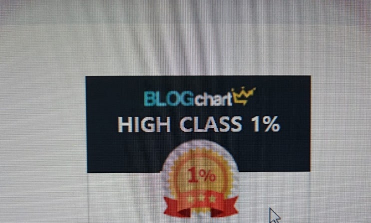 블로그 상위 1퍼센트 되다!