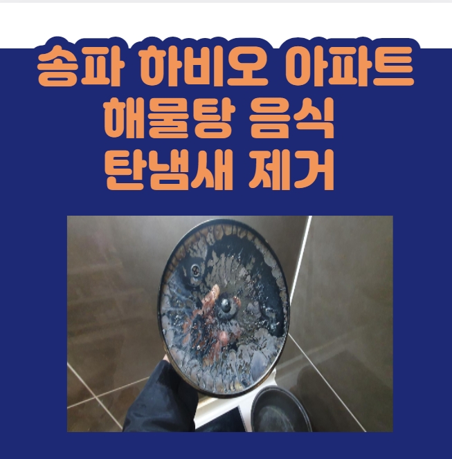  송파 하비오 아파트 해물탕 음식 탄냄새 제거 시공 - 나비야놀자