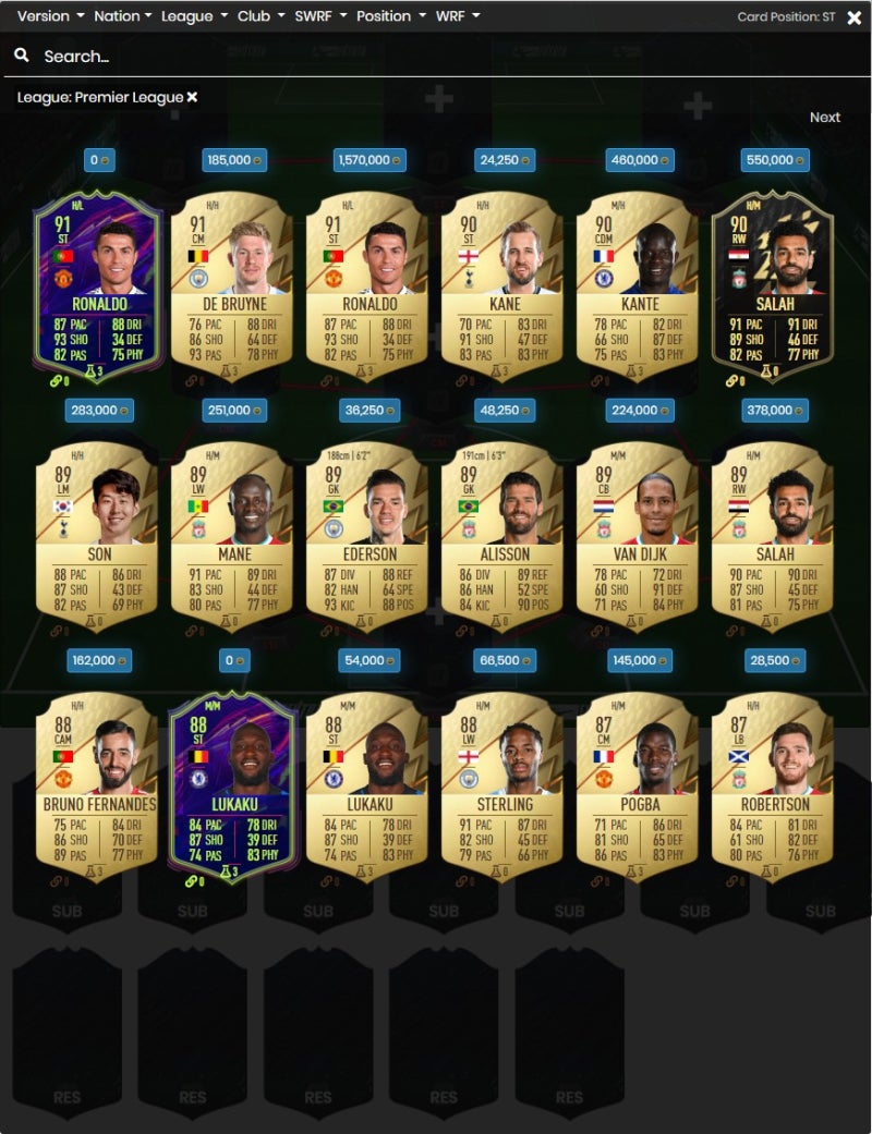 fifa22 / 피파22 FUT 선수들 가격 확인 하는 방법 futbin이용(콘솔 / PC) : 네이버 블로그