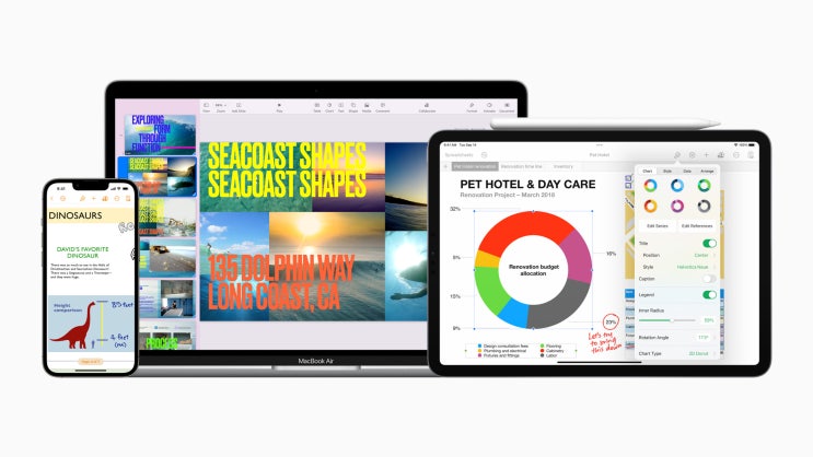 [모두의애플]2021년 9월 업데이트된 Apple iWork 앱! Keynote, Pages 및 Numbers의 새로운 기능들 소개