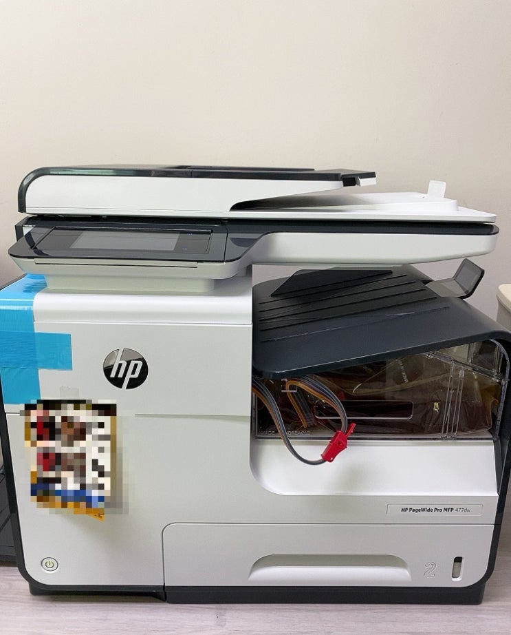 인쇄 품질이 고르지 못할 때 프린터헤드 셀프 청소 (HP page Wide Pro MFP) 인쇄 품질이 고르지 못할 때 프린터헤드 셀프 청소 (HP page Wide Pro MFP)