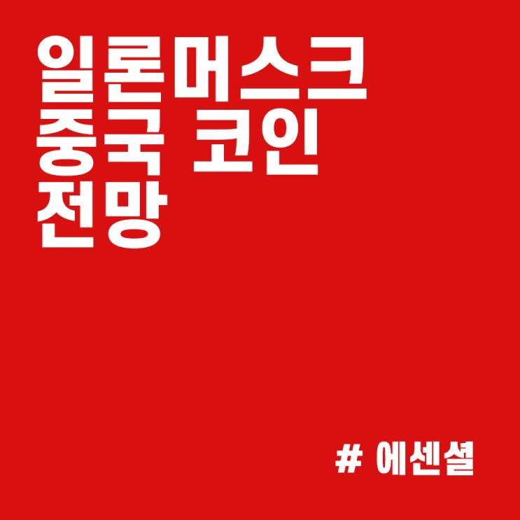  중국 가상화폐 전망 :: 일론머스크가 바라보는 중국의 코인 규제