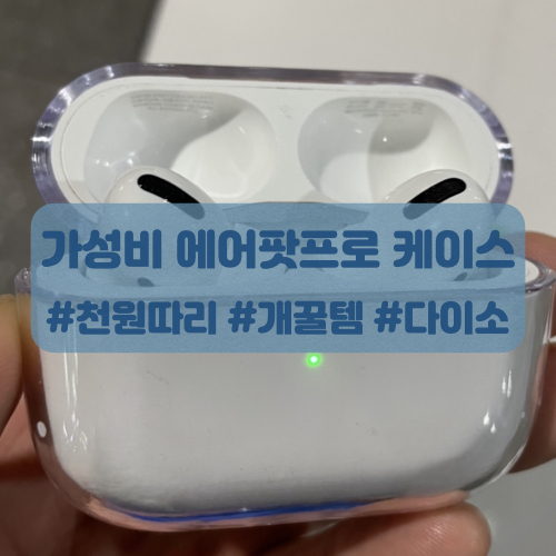  가성비 다이소 에어팟프로 케이스 후기