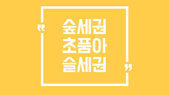  부동산 용어 슬세권 초품아 역세권 숲세권 스세권 뜻