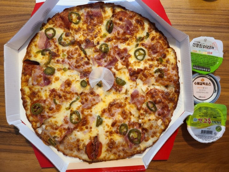 수원 피자 맛집 : 자가제빵선명희피자 광교점 도우가 쫀득하고 정말 맛있어요!