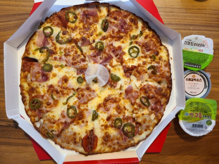  수원 피자 맛집 : 자가제빵선명희피자 광교점 도우가 쫀득하고 정말 맛있어요!