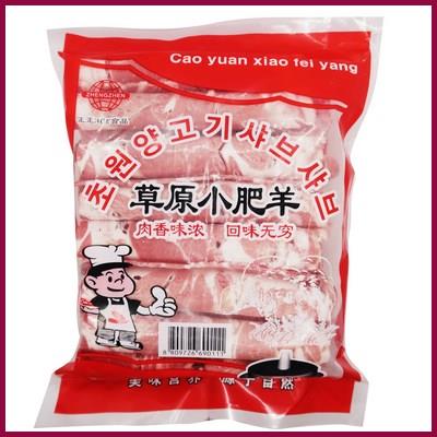 초원봉지양샤브 500g 대패양고기 장가푸드 중국식품 훠궈 마라탕 마라샹궈 마라향궈 샤브샤브 중화요리 정보 