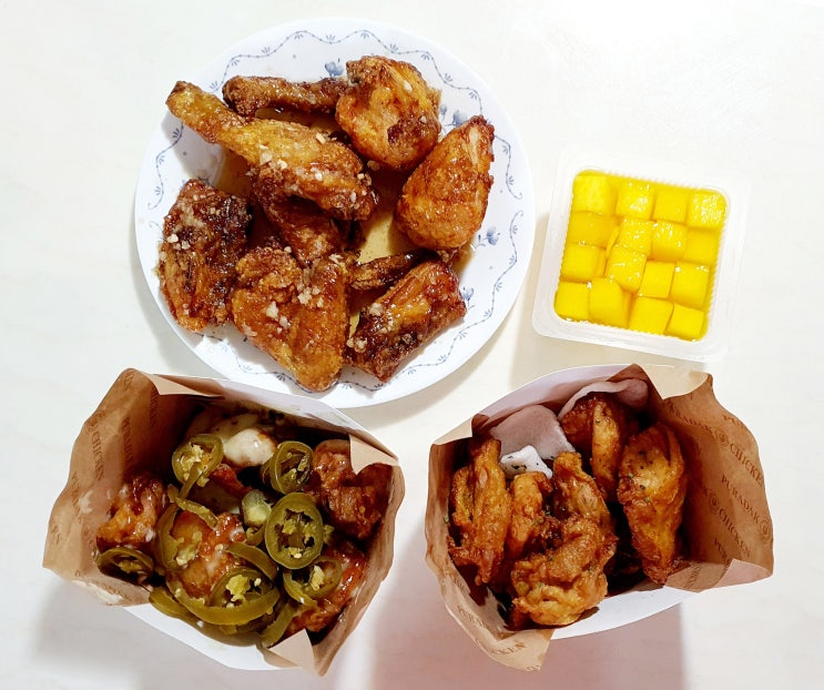  푸라닭 치킨 메뉴 추천 후라이드 고추마요 매드갈릭