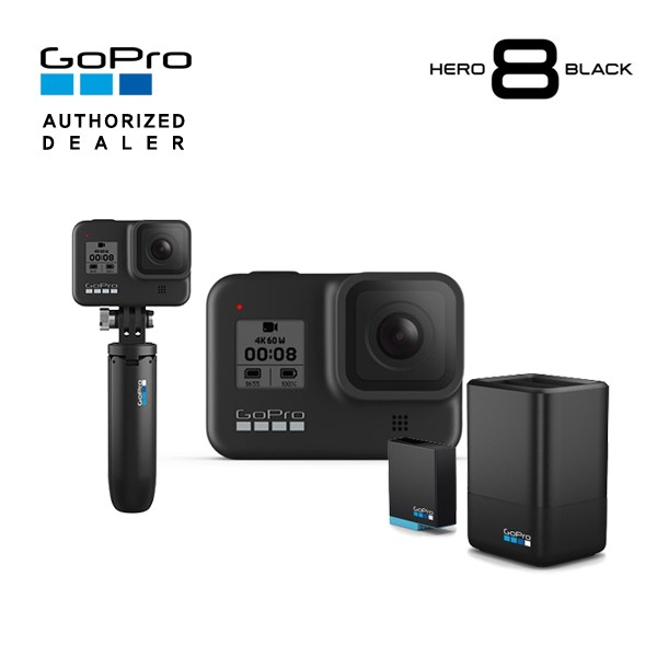 선호도 좋은 [GoPro] 고프로 HERO 8 Black 히어로 8 블랙 액션캠+신형 듀얼 배터리 충전기+배터리 킷+쇼티(미니 익스텐션 폴+삼각대), 단품 추천해요