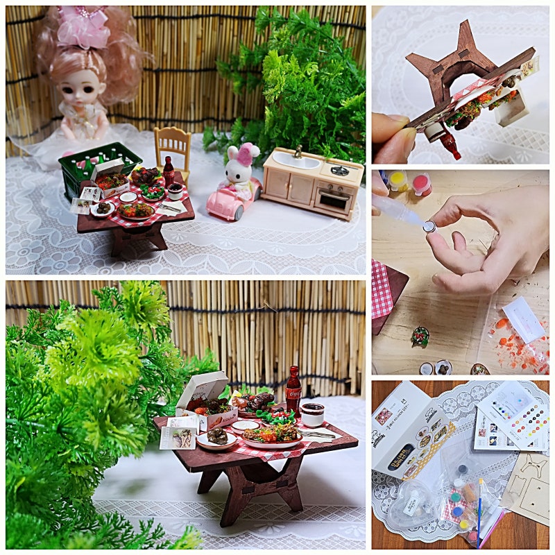 미니어처 음식 올어바웃키트 집에서 하는 DIY 취미 생활로 미니어쳐만들기
