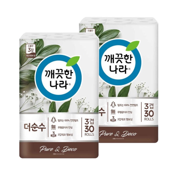 후기가 정말 좋은 깨끗한나라 더순수 3겹 (28M) 30롤 2팩 두루마리롤 ··· 후기가 정말 좋은 깨끗한나라 더순수 3겹 (28M) 30롤 2팩 두루마리롤 ···