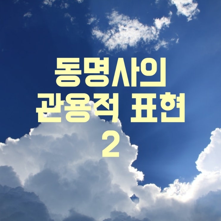  동명사 관용적 표현 어구들  패턴과 예문들  Unit 2