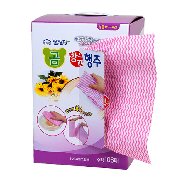 인기 많은 유한그린텍 고급두루말이 곰항균행주(106매입) 부직포 롤행주 펄프행주, 106개 ··· 인기 많은 유한그린텍 고급두루말이 곰항균행주(106매입) 부직포 롤행주 펄프행주, 106개 ···