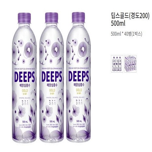 리뷰가 좋은 해양심층수 딥스 골드 500ml* 40병 속초공장직송 박스포장배송(햇빛차단 변질방지), 24개, 2L 좋아요