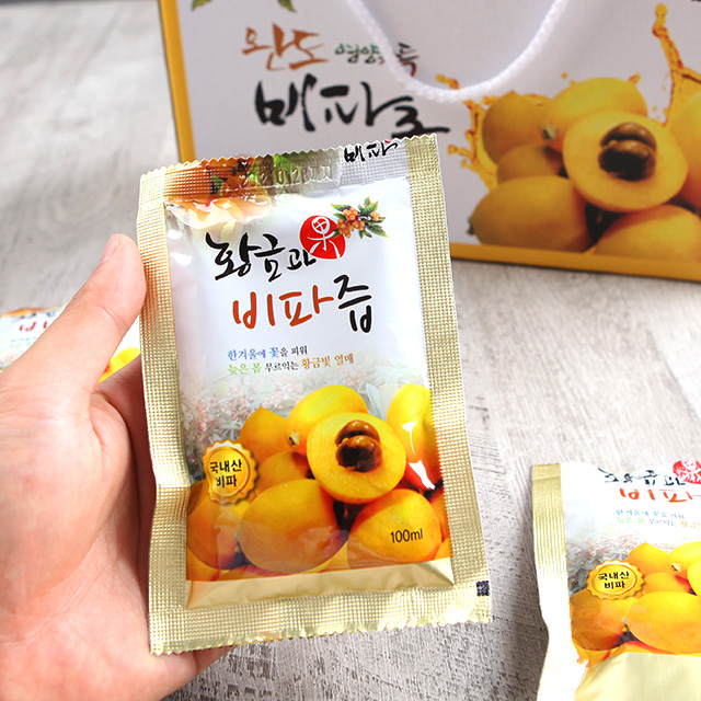  구매평 좋은 강진농장 완도 황금 비파즙, 30팩, 100ml 추천해요