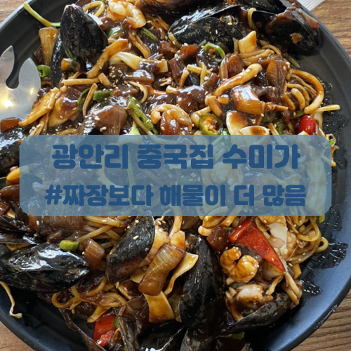  광안리 중국집 수미가_해물쟁반짜장과 찹쌀탕수육