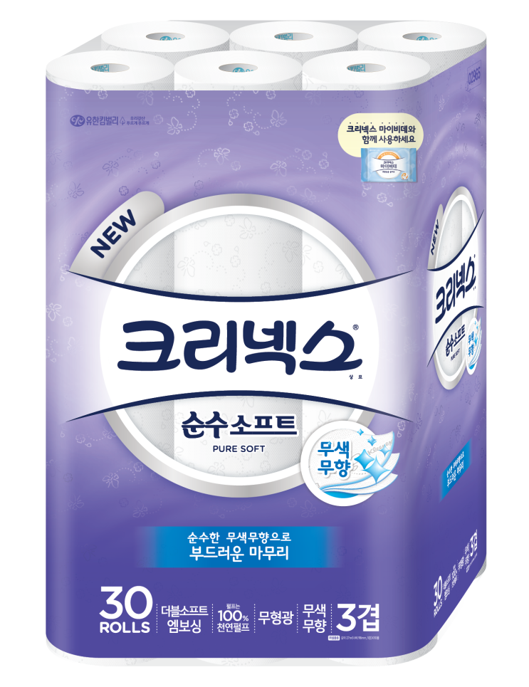 리뷰가 좋은 크리넥스 천연펄프 순수 3겹 소프트 롤화장지 27M, 30롤, 1팩 ··· 리뷰가 좋은 크리넥스 천연펄프 순수 3겹 소프트 롤화장지 27M, 30롤, 1팩 ···