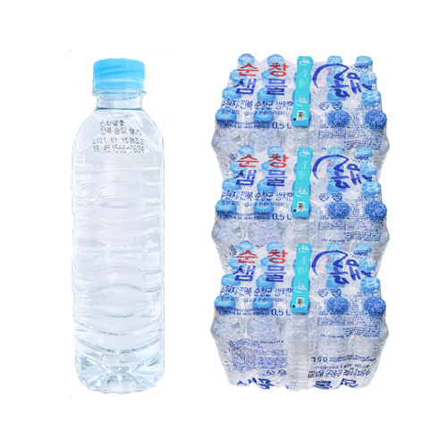 인기 급상승인 순창샘물 무라벨, 60개, 500ml ···