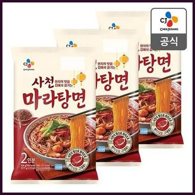  CJ 사천마라탕면 2인분 434g X 3봉 후회없는 선택 