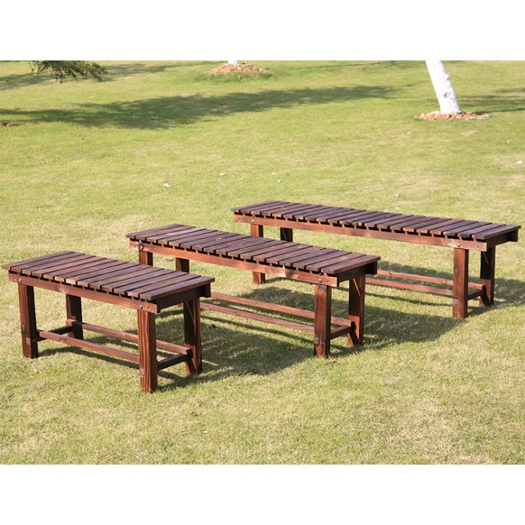  요즘 인기있는 MAO 야외정가든 공원 발코니 원목나무 벤치긴장의자, 150cm(하단부지지대 1개) 추천합니다