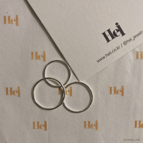  [Hei] slim layered 3set ring 헤이 레이어드 반지 껴보는 후기