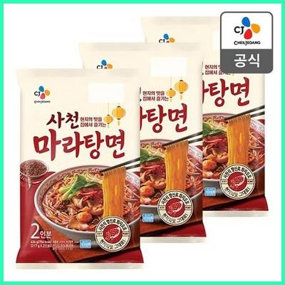  CJ 사천마라탕면 2인분 434g X 3봉 재구매각 