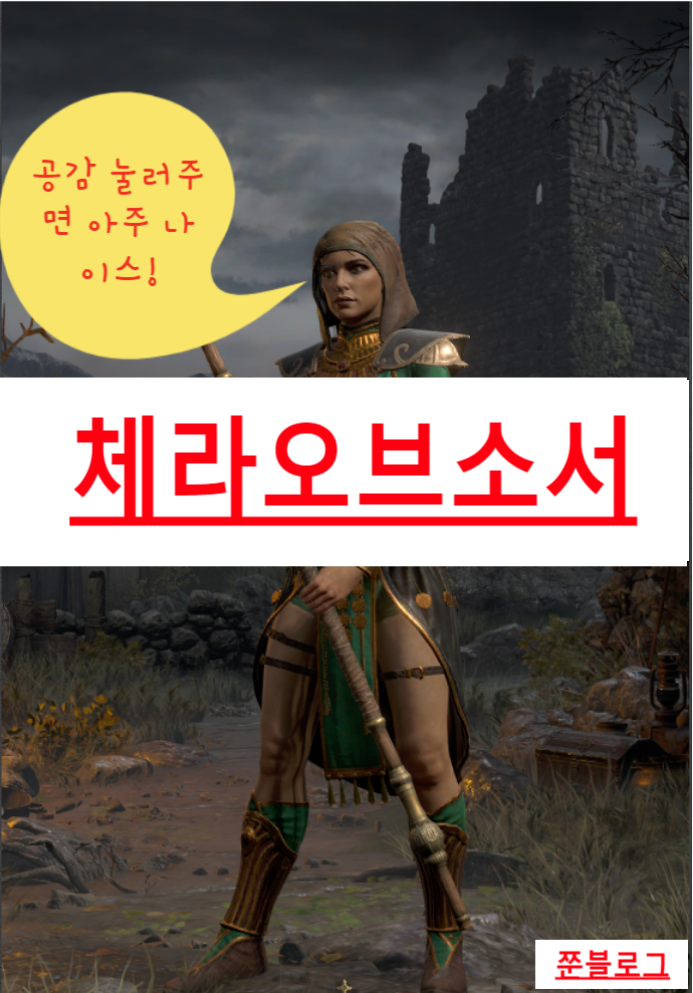  디아블로 2 레저렉션 소서리스//체라오브소서(스킬&스탯 기본세팅)