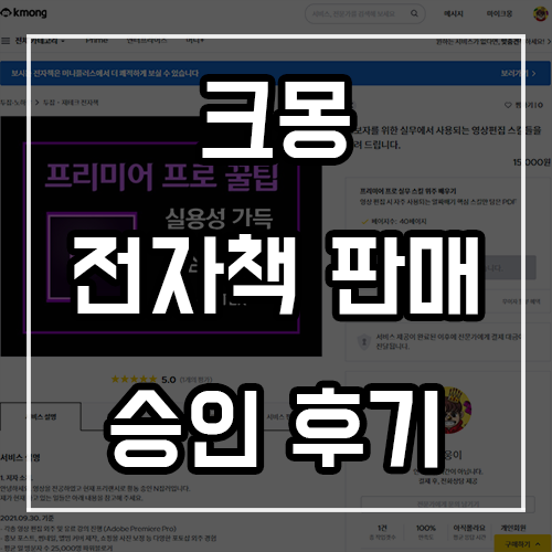 크몽 전자책 판매 방법 및 2일만에 승인 꿀팁 크몽 전자책 판매 방법 및 2일만에 승인 꿀팁