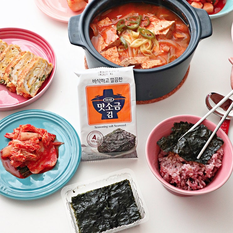  밥도둑 맛있는 김추천 미원 맛소금 김, 김자반