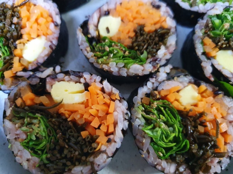  건강한 김밥, 다이어트김밥 만들기/ 톳김밥