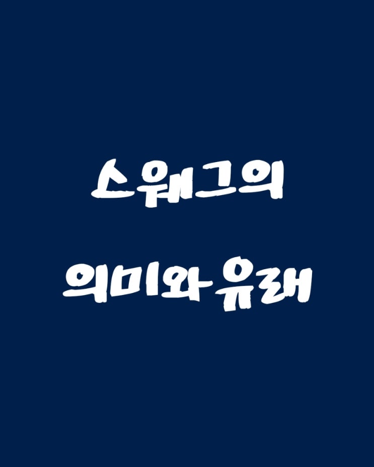  스웨그 스웩 (스왜그?) swag의 유래와 의미 (힙합,사회, 패션에서의 의미)