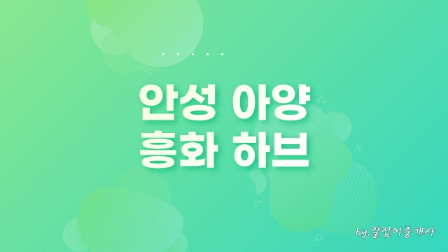 안성 흥화하브 분양가 모델하우스 청약정보(feat.아양지구)