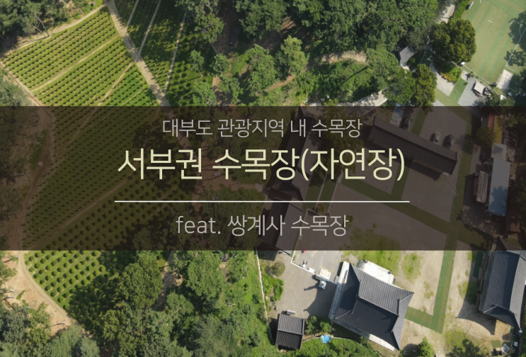 경기 서남부권 수목장(대부도 자연장) [feat.쌍계사 수목장]