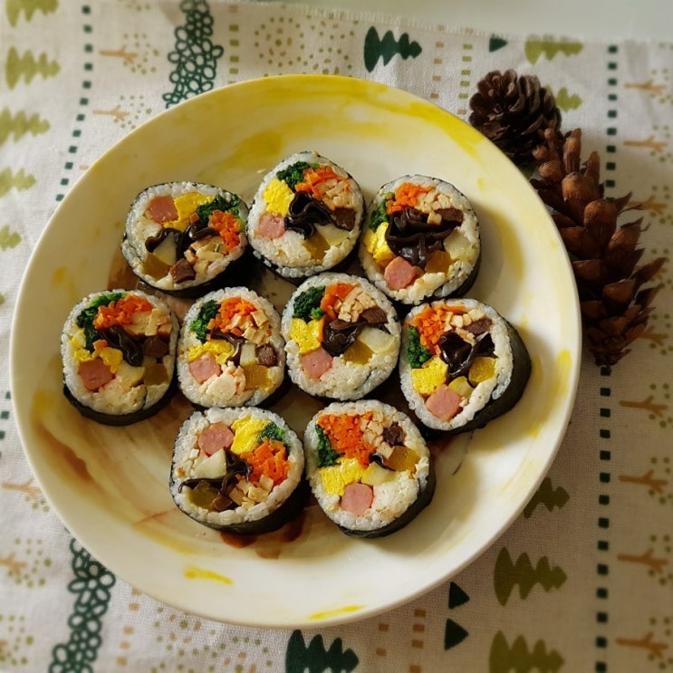  목이버섯으로 김밥 만들어요.(목이버섯 김밥)