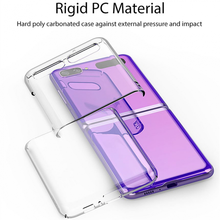 삼성 갤럭시 Z 플립에 적합 접는 스크린 휴대 전화 쉘 flip3 올 인클루시브 투명 보호 커버 끈