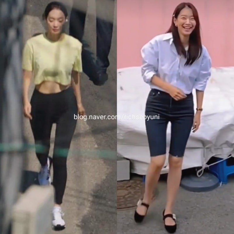 신민아 골반.레깅스 몸매 다이어트 방법