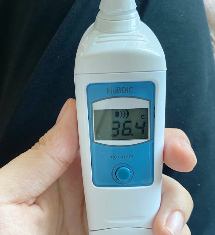  국산 접촉식 고막 귀 가정용 체온계 사용법