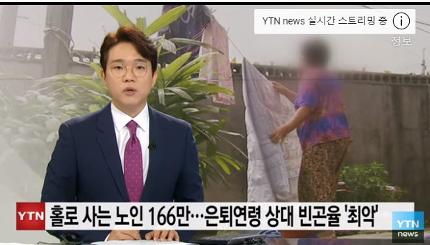 홀로 사는 노인 166만...3명 중 2명 "노후준비 안 해" / YTN 뉴스 홀로 사는 노인 166만...3명 중 2명 "노후준비 안 해" / YTN 뉴스