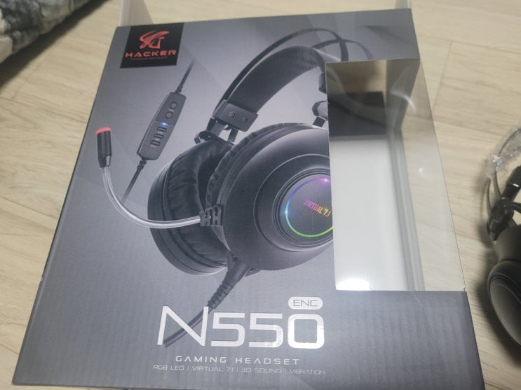  가성비 게이밍 헤드셋구매, 앱코 해커 N550