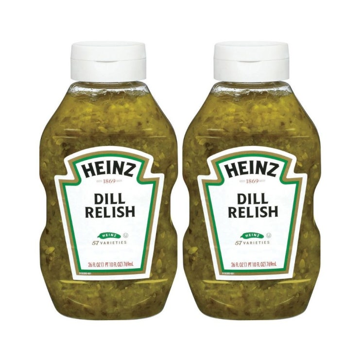 가성비갑 Heinz Dill Relish 하인즈 딜 렐리쉬 769ml 2팩, 1개, 1ml 추천해요