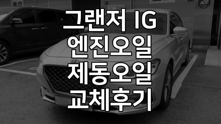 그랜저 IG LPI 택시부활차 엔진오일 브레이크오일 교체 후기