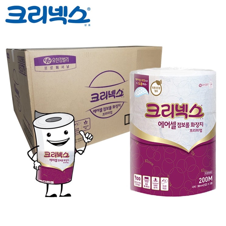 최근 많이 팔린 유한킴벌리 45379 크리넥스 천연펄프 100% 에어셀 프리미엄 화장지 2겹 200m x 12롤, 4팩, 3롤 좋아요 최근 많이 팔린 유한킴벌리 45379 크리넥스 천연펄프 100% 에어셀 프리미엄 화장지 2겹 200m x 12롤, 4팩, 3롤 좋아요