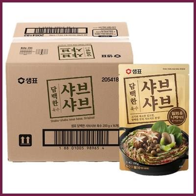  샘표 담백한 샤브샤브 육수 3~4인분 베스트 아이템 