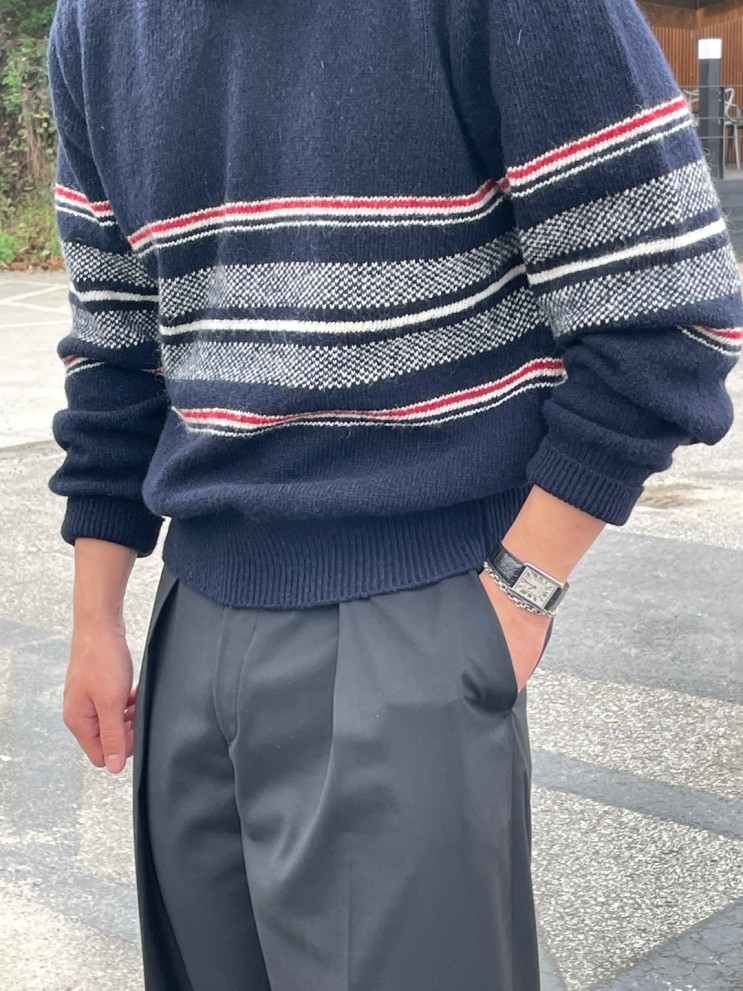 톰 브라운 Wool and mohair-blend sweater 후기